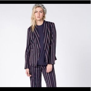 Wildfang Wood Pinstripe pants